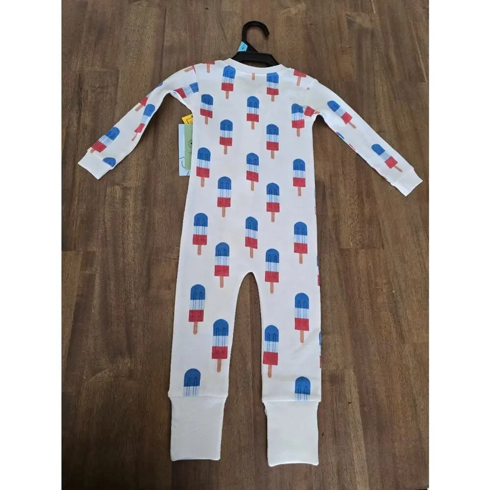 Monica + Andy Organic Cotton Long Sleeve One-Piece Coverall NWT 9-12 Months